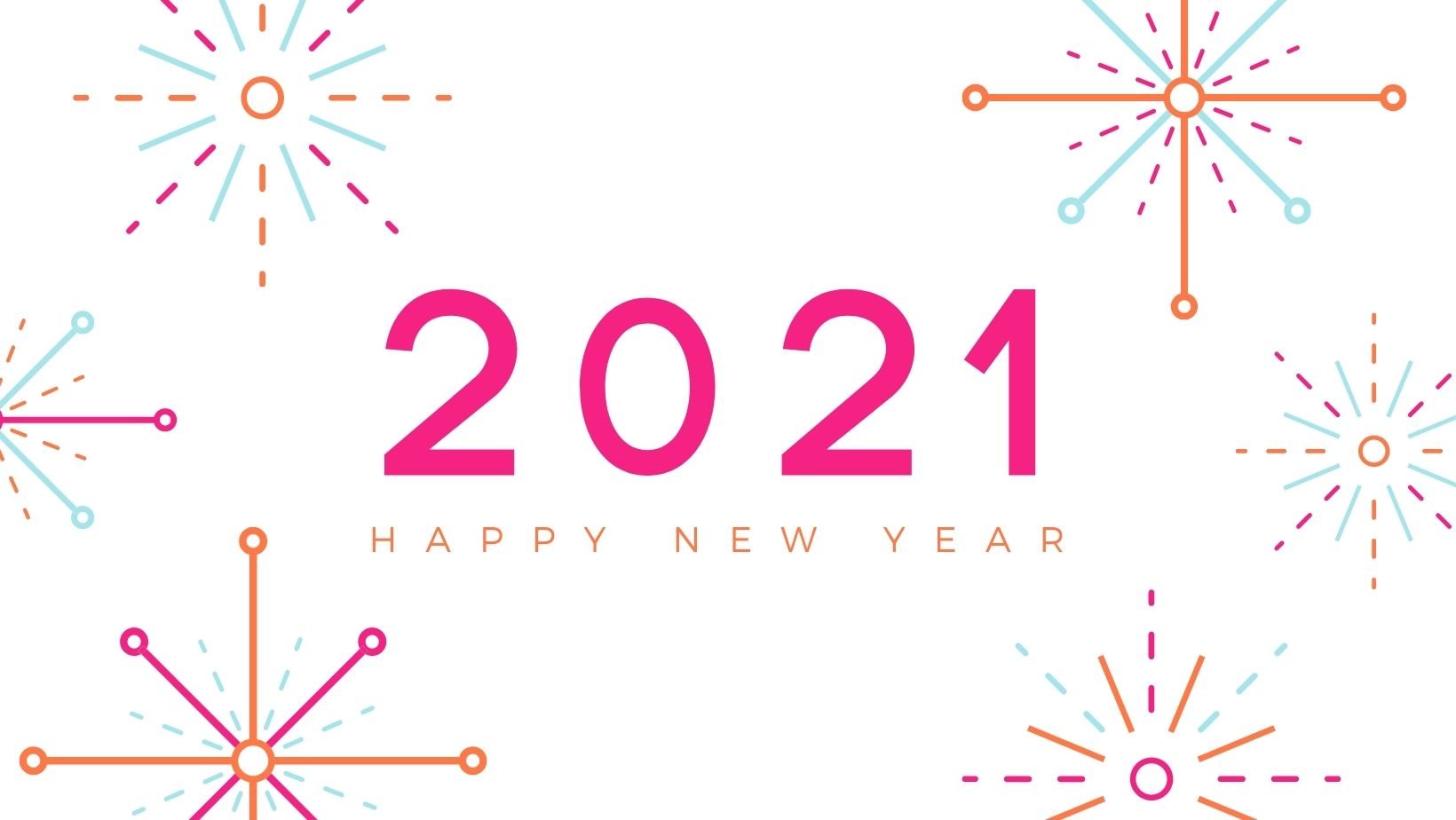 Graphic displaying 2021 - Happy New Year