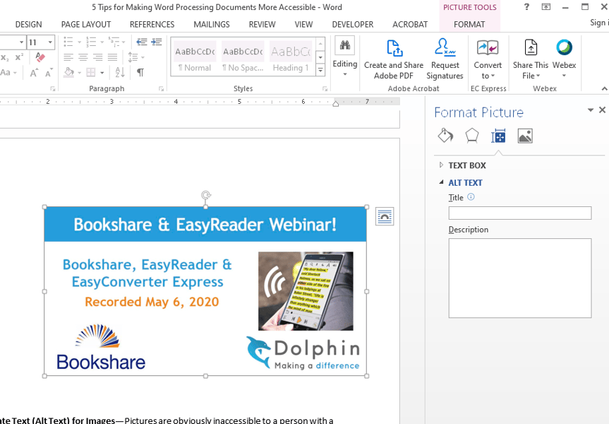 6 Tips to make textbased documents accessible