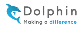 Dolphin logo with tagline: making a difference